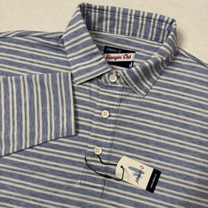JOHNNIE-O HANGIN' OUT‎ LAKE BRANNEN STRIPED LONG SLEEVE POLO GOLF SHIRT SZ S NWT